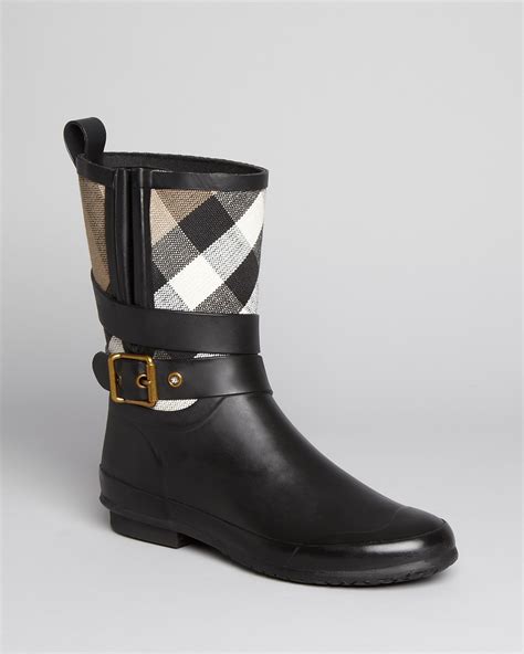 burberry mid buckle rain boot|burberry rain boots outlet.